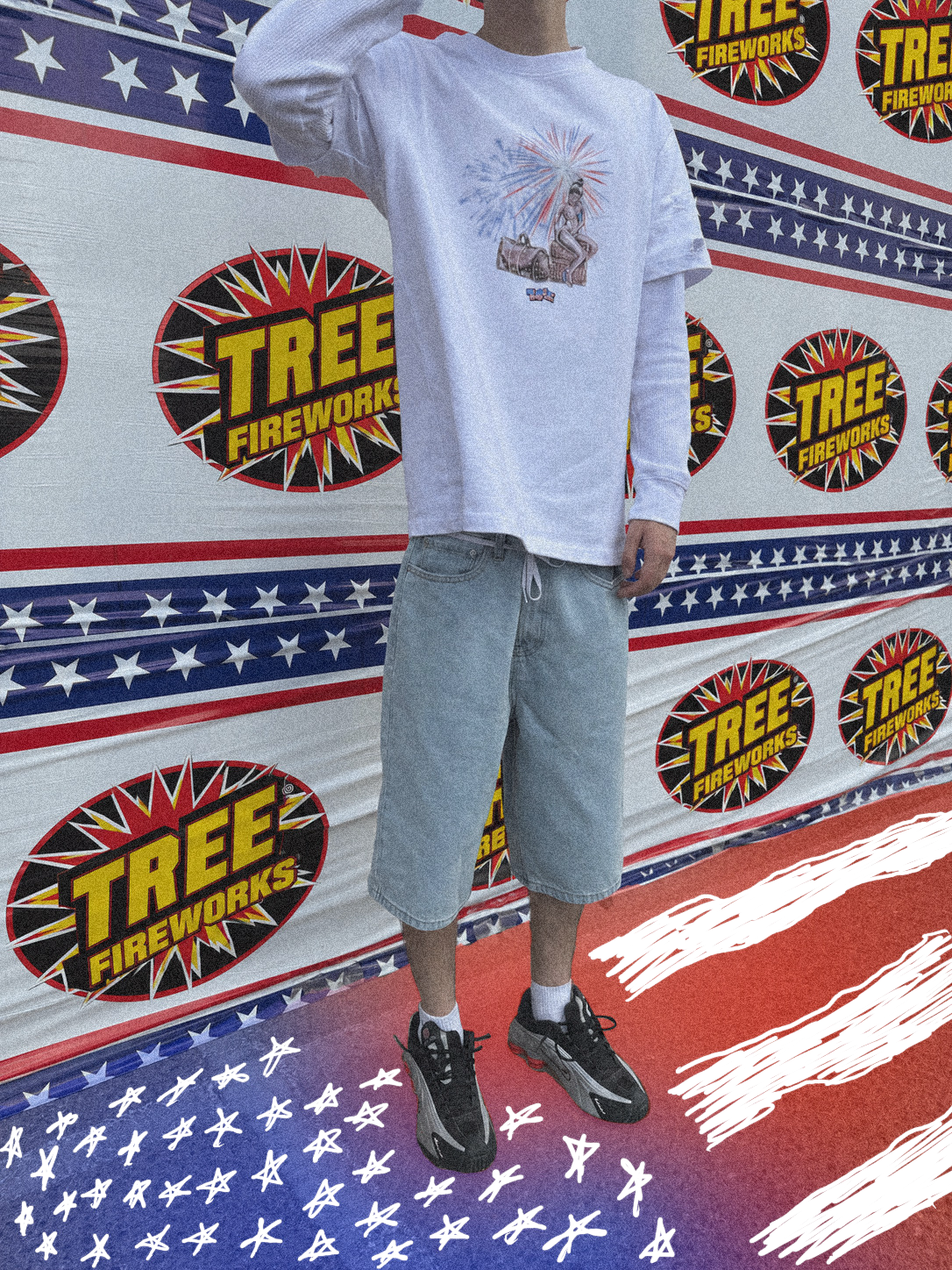 “All-American” Double Layer Tee
