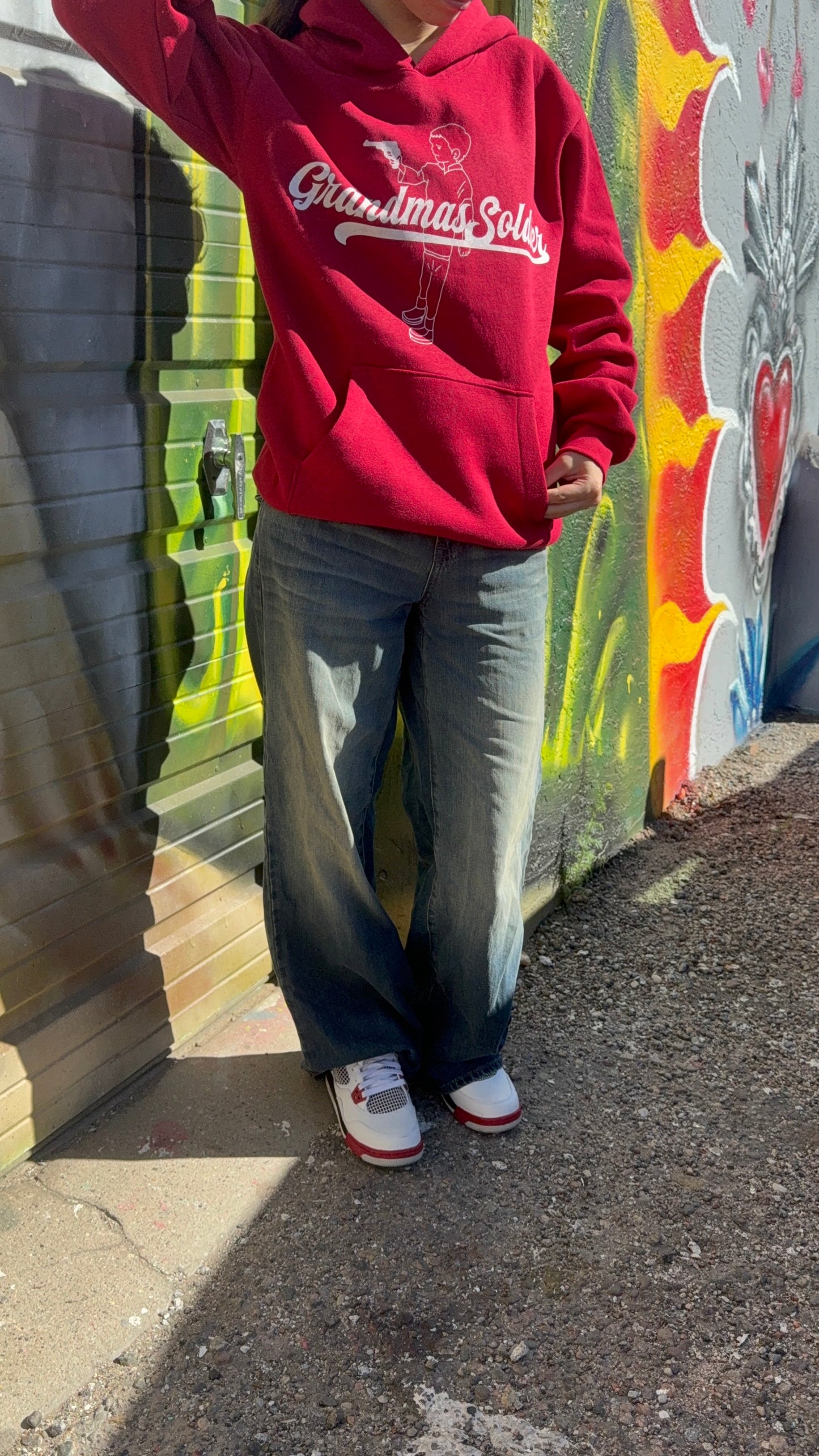 Red Grandmas Soldiers Hoodie